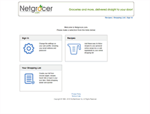 Tablet Screenshot of netgrocer.mywebgrocer.com