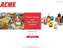 Tablet Screenshot of acmeorders.mywebgrocer.com